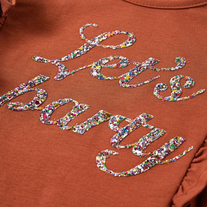 Image du produit VidaXL T-shirt manches longues enfant Cognac 140,Matière : 95% coton. 5 (140)