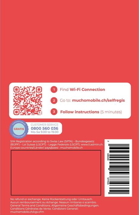 Produktbild BeeOne SIM-Karte MUCHO Mobile Pack DATAMEGA