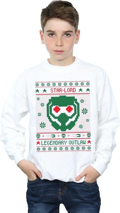 Actual product image Boys Guardians Of The Galaxy Vol. 2 Star Lord Fair Isle Sweatshirt (152, 158)