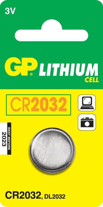 Actual product image GP Batteries Lithium Cell (1 pcs., CR2032, 240 mAh)