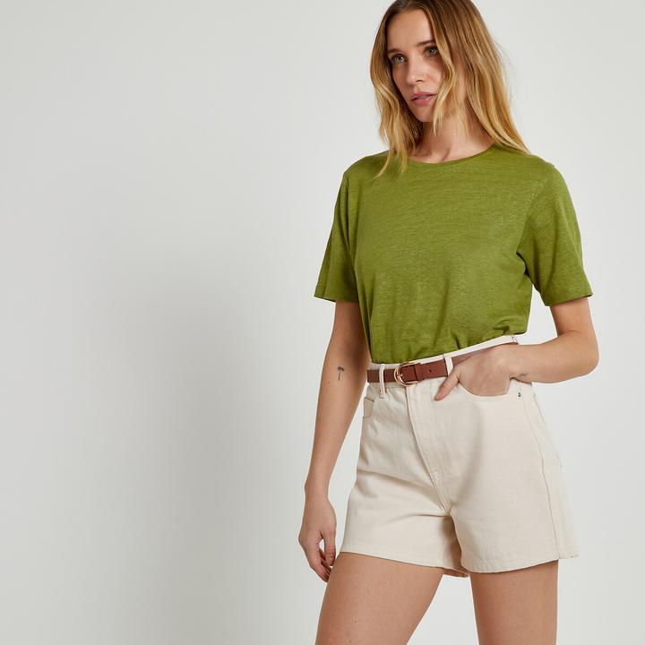 Image du produit La Redoute Collections Short en jean taille haute (42)