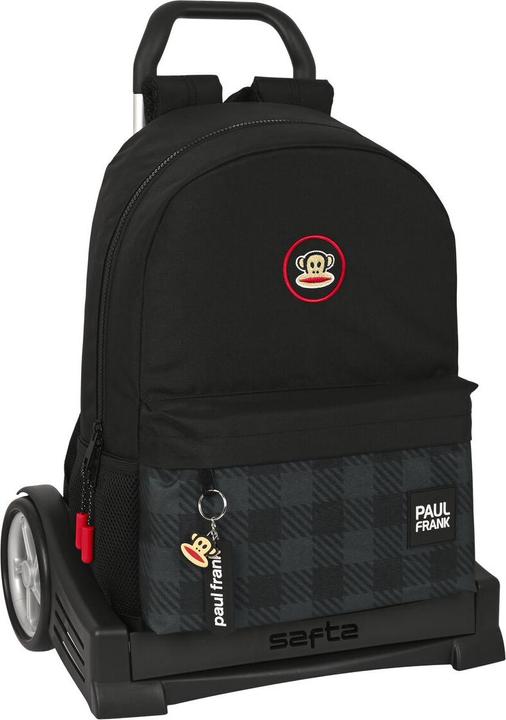 Produktbild Paul Frank Schulrucksack mit Rädern Campers Schwarz (30 x 46 x 14 cm) (14 l)