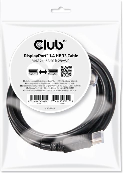 Produktbild Club 3D DisplayPort — DisplayPort (2 m, DisplayPort)