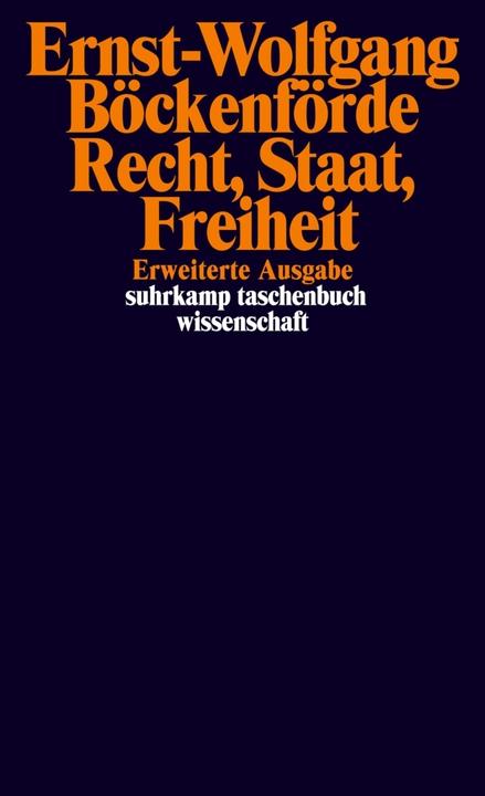 Produktbild Recht, Staat, Freiheit (Deutsch, Ernst-Wolfgang Böckenförde, 1991)