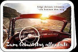 Actual product image Edition Gollong Doppelkarte / Zum Geburtstag (Auto) / quer