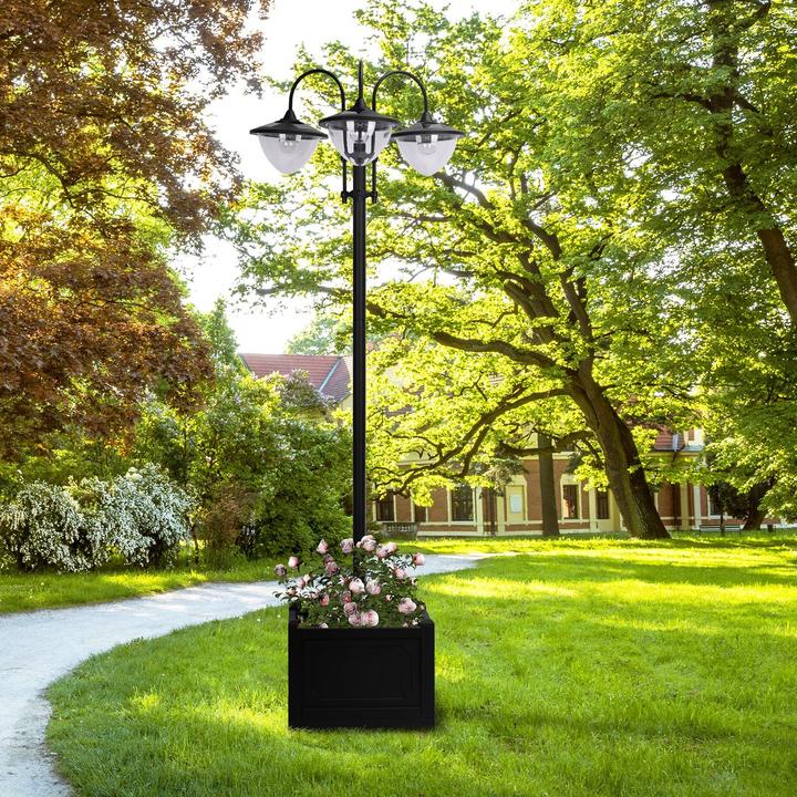 Produktbild Outsunny Solar-Laterne mit Blumentopf (IP44)