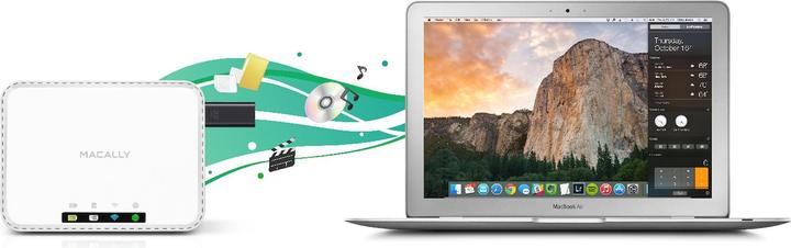 Produktbild Macally Wi-Fi SD Speichermedien Gehäuse (USB 2.0)