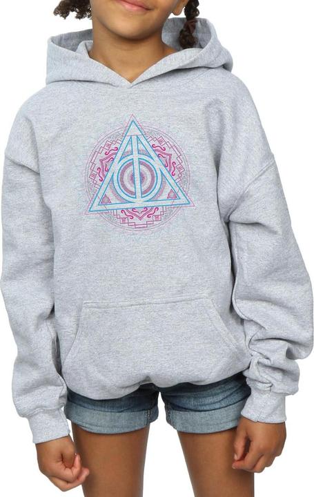 Produktbild Neon Deathly Hallows Kapuzenpullover Mädchen (152, 158)