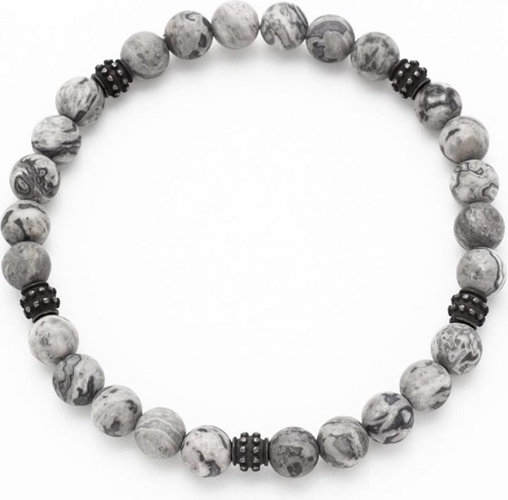 Immagine prodotto Leyda Bracciale Uomo (19.50 cm, Acciaio inossidabile, Pietra)