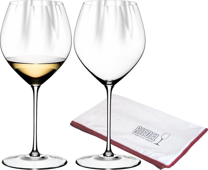 Produktbild Riedel Performance Chardonnay Gläser inklusive Poliertuch (72.70 cl, 2 Gläser, Weissweingläser)