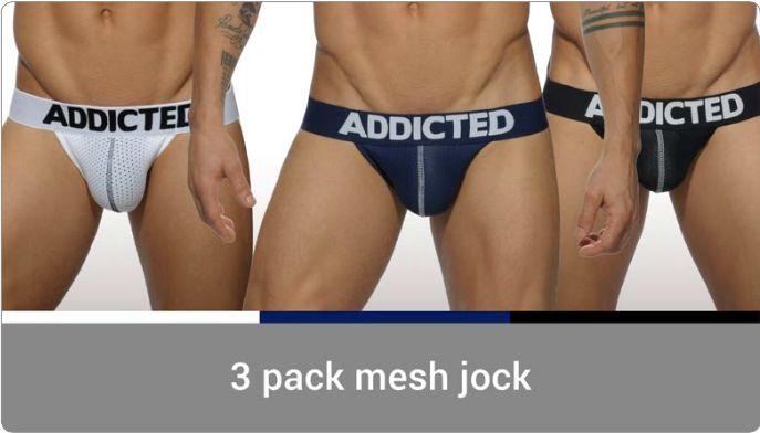 Produktbild Addicted 3 Pack Mesh Jock Push up (S, 3er Pack)