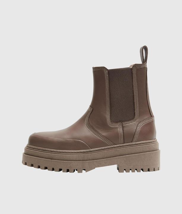 Actual product image Selected Femme Chunky Leather Chelsea Boots (38)