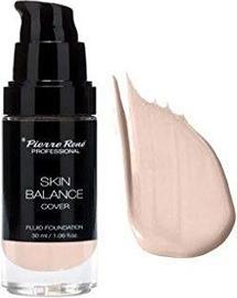Pierre Rene Professional PIERRE RENE Skin Balance Cover Fluid Foundation wodoodporny podkład kryjący 21 Porcelain 30ml