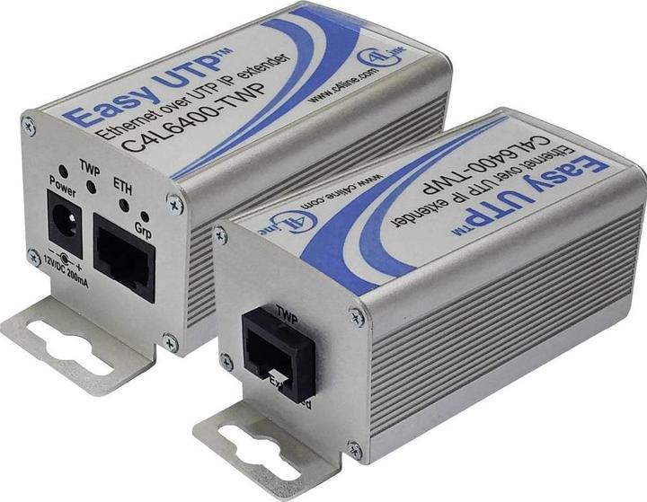 Produktbild Renkforce RF-2871000 Netzwerkverlängerung 2-Draht Reichweite (max.): 500m 2 St. 100MBit/s ohne PoE-