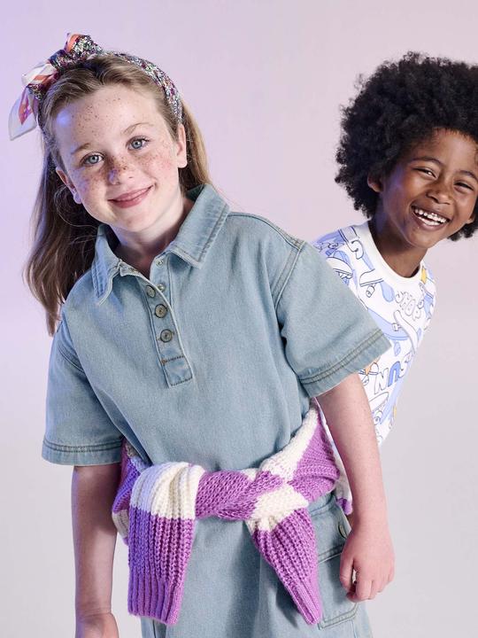 Actual product image Vertbaudet Mädchen Jeanskleid (110)
