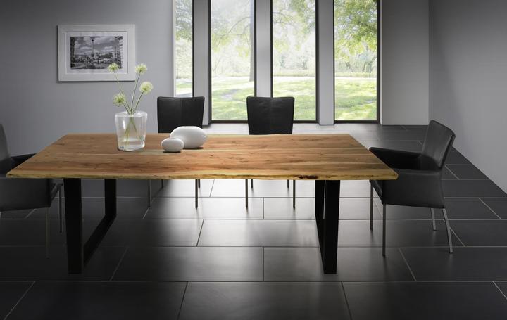 Image du produit SIT Möbel Table en bois massif Ux3.6 acacia naturel-noir antique (180 x 90 x 76 cm)
