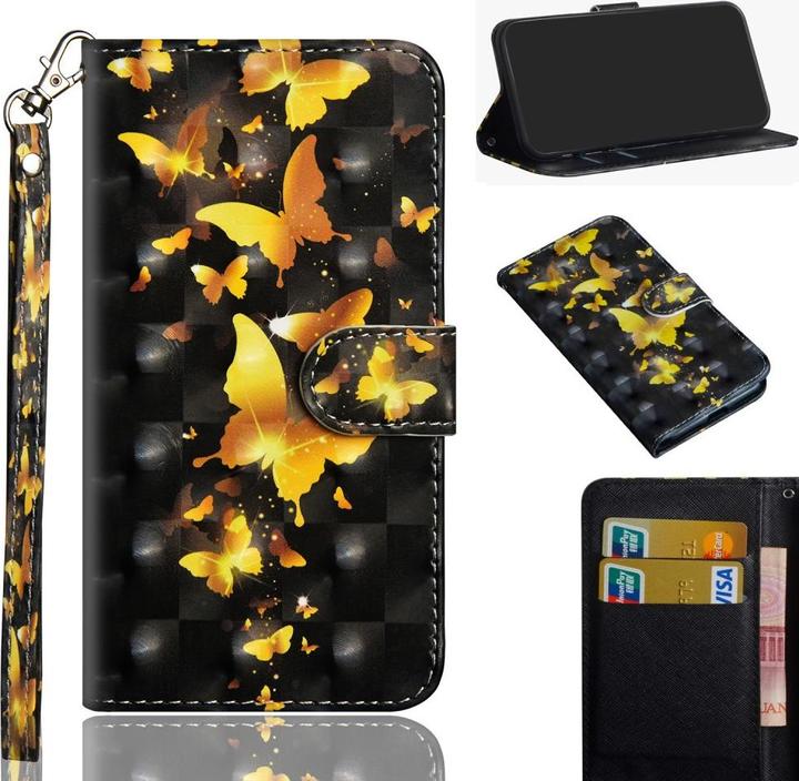 Immagine prodotto Cover-Discount iPhone 12 mini - caso effetto glitter farfalla oro (Apple iPhone 12 mini)