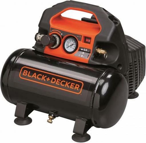 Black & Decker BLACK+DECKER SPRĘŻARKA BEZOLEJOWA 6L 0.5KM 8BAR 55 l/min (8 Bar, 6 l)