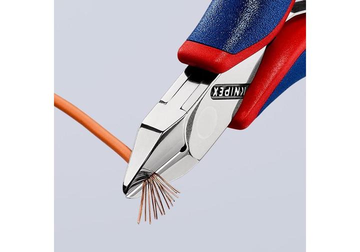 Image du produit Knipex Pince coupante de côté pour l'électronique 77 32 115 SB (115 mm)