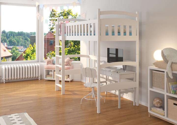 Produktbild ADRK Furniture Etagenbett Mezzanine mit MIAGO 180x80 Matratze (180 x 80 cm)