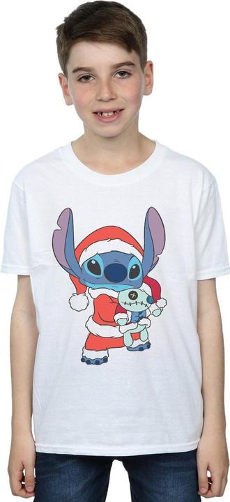 Actual product image Disney Boys Lilo And Stitch Stitch Christmas T-Shirt (140, 146)