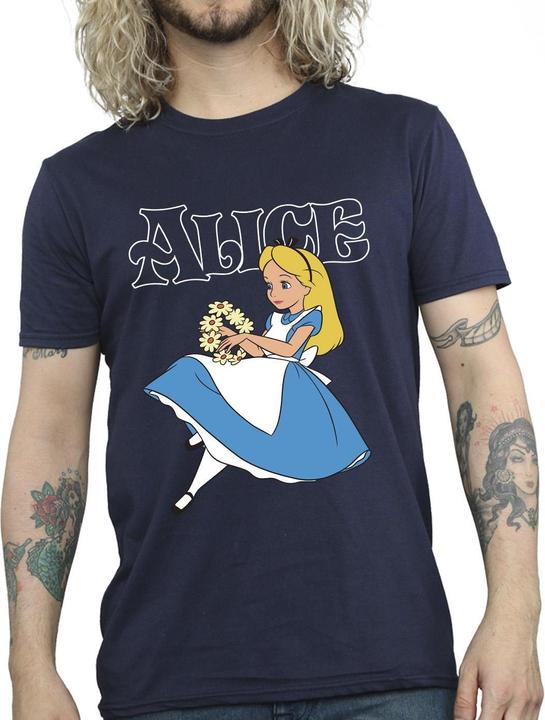 Image du produit Disney Mens Alice In Wonderland Flowers T-Shirt (3XL)