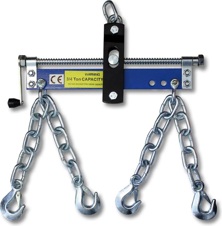 Image du produit Wiltec 750kg Balancier pour Grues d'atelier Levage par Chaînes ou Câbles Garage (340 mm)