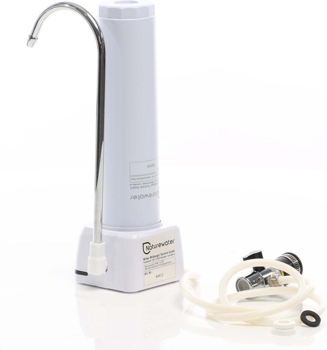 Actual product image Naturewater NW-1-CTO Activated Carbon Block with Water Tap, Desktop Filtering Device with Water Cock