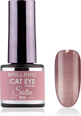 Immagine prodotto BrillBird Cat Eye SATIN - Rose 4ml (Rosa, Smalto per unghie effetto gel)