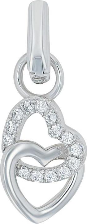 Produktbild Amor Charms für Damen, 925 Sterling Silber, Zirkonia synth. | Herz (Silber 925)
