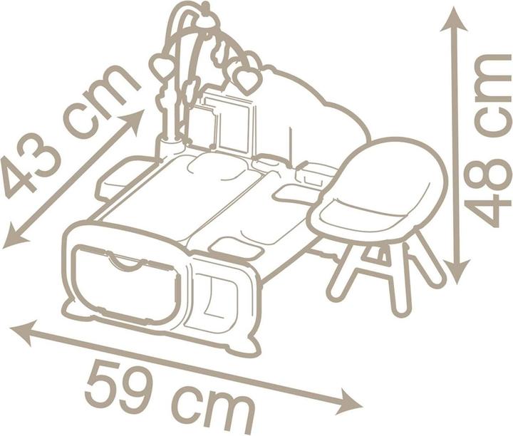 Image du produit Smoby BN Cocoon Salle de jeux pour poupées 3-en-1