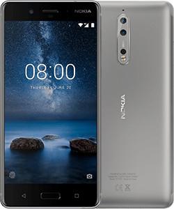 Produktbild Nokia 8 (64 GB, Stainless Steel, 5.30", Single SIM, 13 Mpx, 4G)