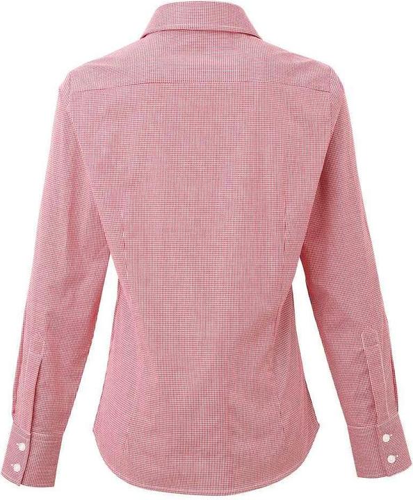 Actual product image Premier Womens/Ladies Gingham Long-Sleeved Shirt (34 D)