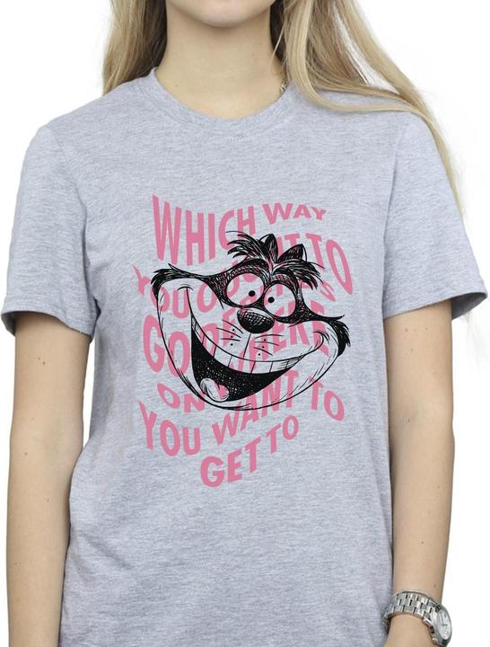 Immagine prodotto Disney Alice In Wonderland Chesire Cat Maglietta Ampia Donna (L)
