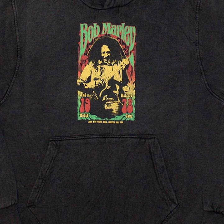 Immagine prodotto Bob Marley 1978 Felpa con Cappuccio Adulto Unisex (M)