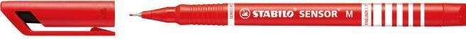 Actual product image STABILO Fineliner Sensor, line width 0.3 or 0.7 mm, 4 colors to choose from, 10 pieces (Red, 10 x)