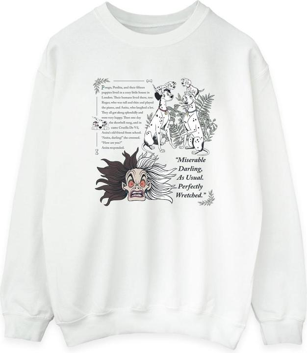 Actual product image Disney Womens/Ladies 101 Dalmatians Miserable Darling Sweatshirt (S)