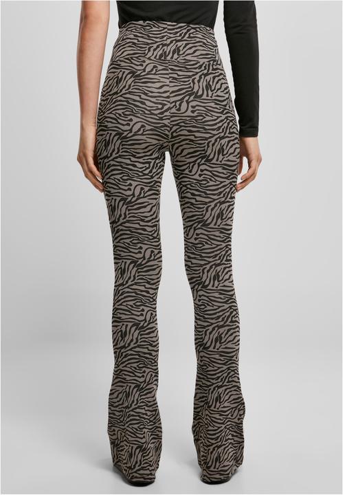 Actual product image Urban Classics Ladies High Waist Zebra Boot Cut Leggings - 14105 (XL)