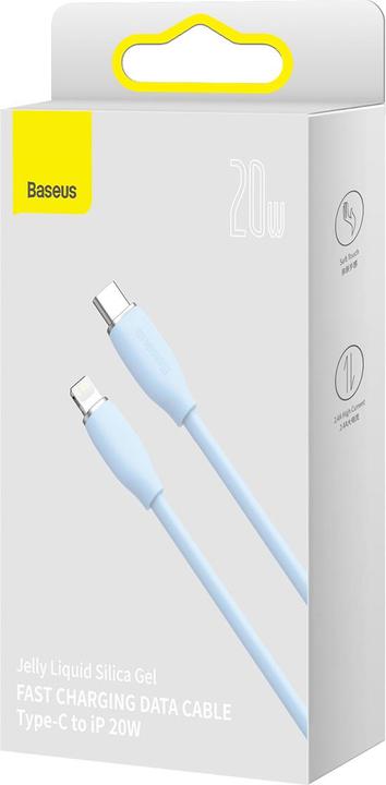 Produktbild Baseus Jelly Liquid Silica Gel Fast Charging Data Cable Type-C to iP 20W 2m Blue (2 m, USB 2.0)
