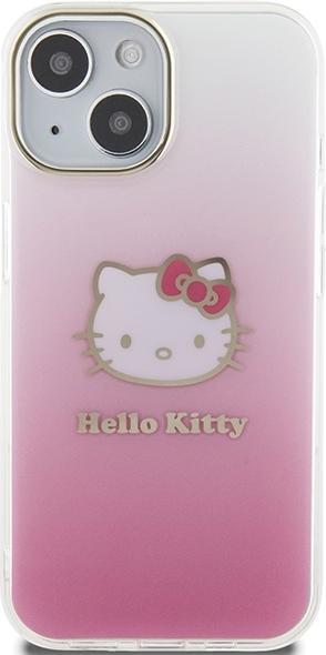 Image du produit Hello Kitty HKHCP15SHDGKEP iPhone 15 6.1 różowy/pink hardcase IML Gradient Electrop Kitty Head (Apple iPhone 15)