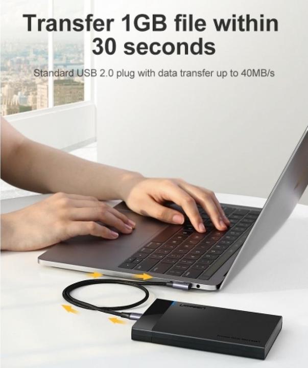 Produktbild Ugreen USB C – USB C (2 m, USB 2.0)