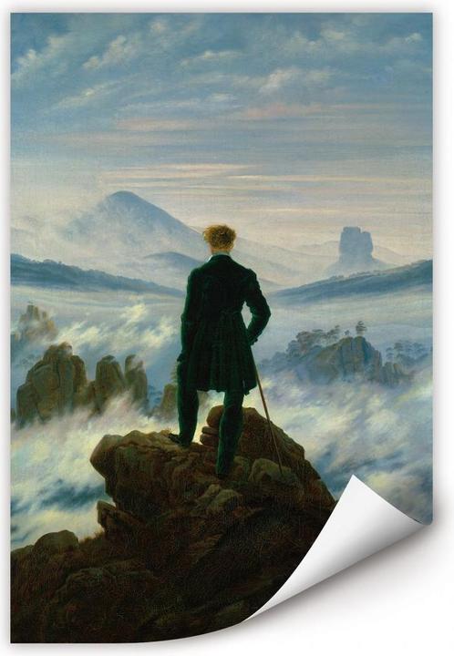 Actual product image Trenddeko The wanderer above the sea of fog (40 x 60 cm)
