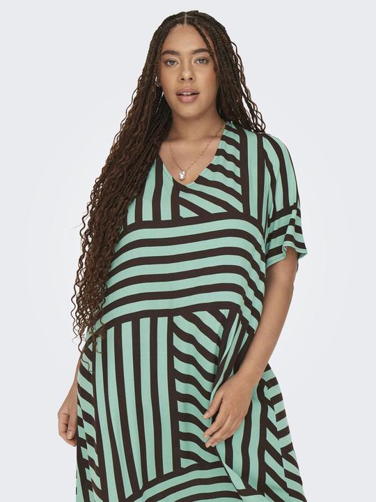 Produktbild Only Locker geschnitten V-Ausschnitt Midikleid Kleid (44)