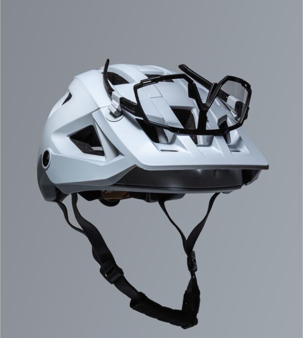 Actual product image StiQx Magnetic spectacle holder, grey, size M (temple circumference 17-38mm)