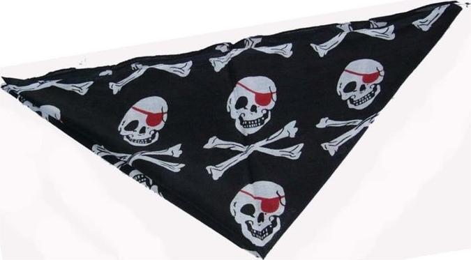 Actual product image Bestsaller Pirate neckerchief black/white/red