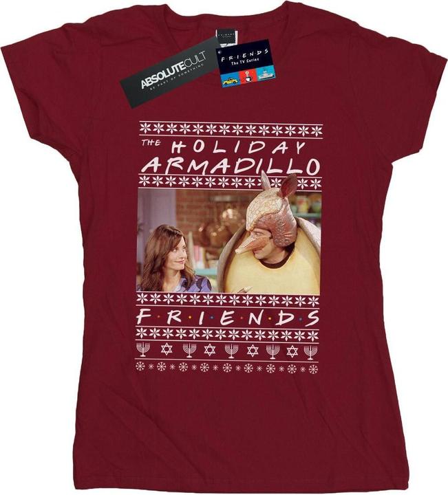 Actual product image Friends Womens/Ladies Fair Isle Holiday Armadillo Cotton T-Shirt (M)