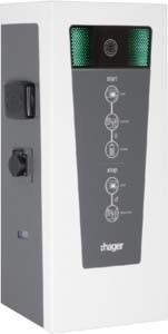 Hager E-Ladestation witty park 2x22kW 3P M3T2SM2TF IP54 IP XEV653C (Typ 2, 22 kW)