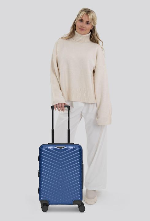 Immagine prodotto Redolz Essentials 18 Carrello da cabina a 4 ruote da 55 cm con piega elastica (44 l, Bagaglio a mano (fino a 50 litri))