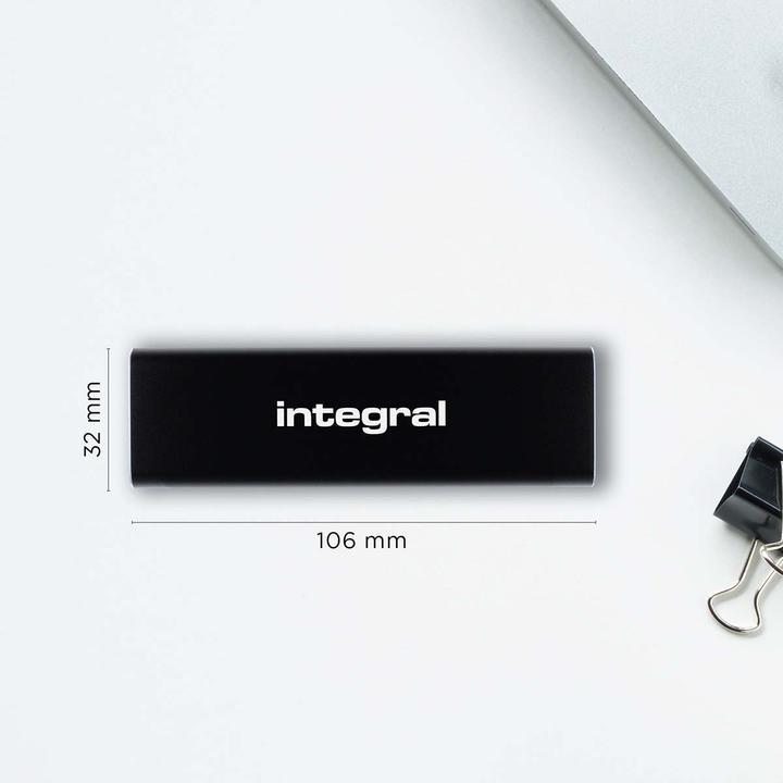 Actual product image SlimXpress Portable SSD 500 GB Black (500 GB)