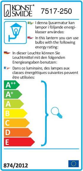 Energy Label Konstsmide Modena (GU10, IP44)